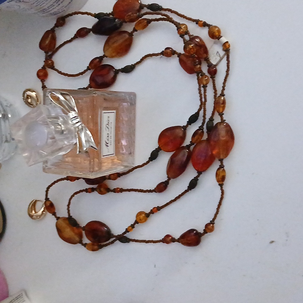 Amber Beaded Necklace